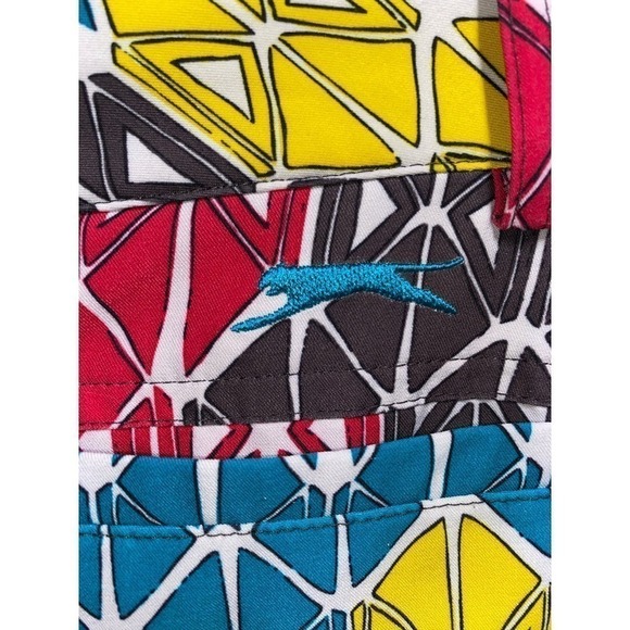 Colorful golf / tennis skort by Slazenger SZ10 2”belt loops. Belt not included - Picture 4 of 5